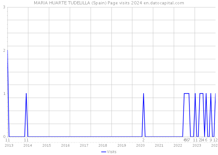 MARIA HUARTE TUDELILLA (Spain) Page visits 2024 