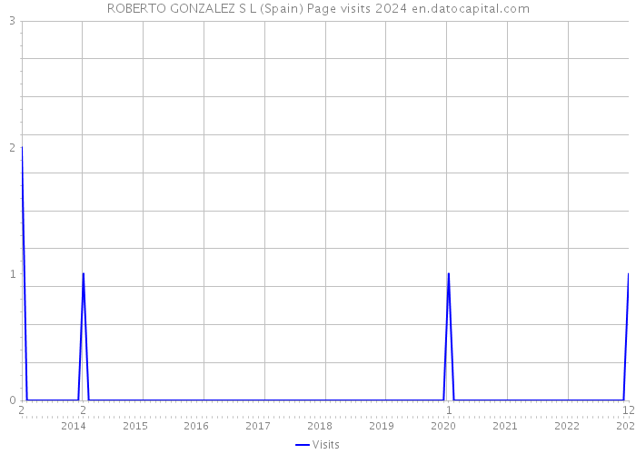 ROBERTO GONZALEZ S L (Spain) Page visits 2024 