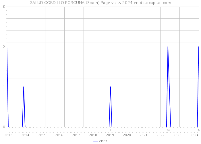 SALUD GORDILLO PORCUNA (Spain) Page visits 2024 