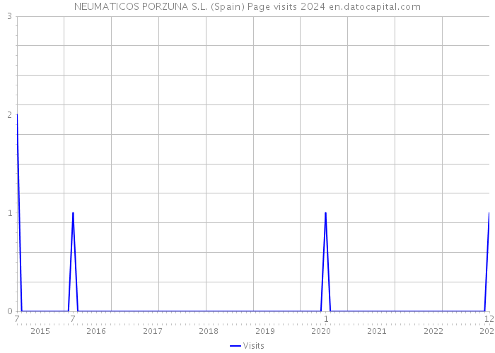 NEUMATICOS PORZUNA S.L. (Spain) Page visits 2024 