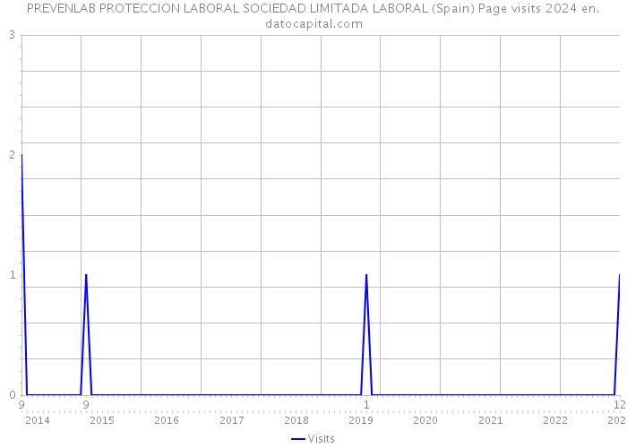 PREVENLAB PROTECCION LABORAL SOCIEDAD LIMITADA LABORAL (Spain) Page visits 2024 