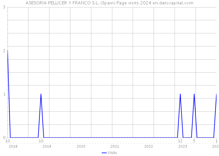 ASESORIA PELLICER Y FRANCO S.L. (Spain) Page visits 2024 