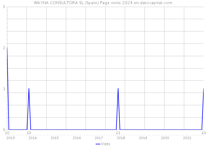 WAYNA CONSULTORA SL (Spain) Page visits 2024 