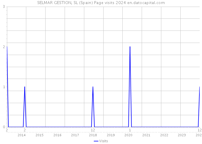SELMAR GESTION, SL (Spain) Page visits 2024 