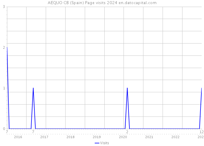 AEQUO CB (Spain) Page visits 2024 