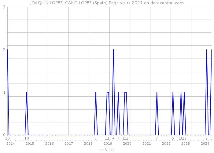 JOAQUIN LOPEZ-CANO LOPEZ (Spain) Page visits 2024 