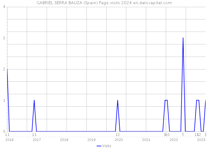 GABRIEL SERRA BAUZA (Spain) Page visits 2024 