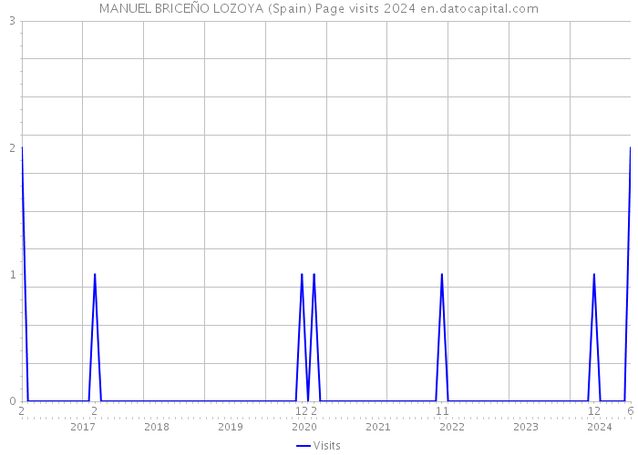 MANUEL BRICEÑO LOZOYA (Spain) Page visits 2024 