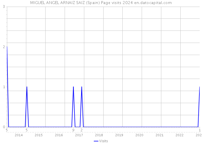 MIGUEL ANGEL ARNAIZ SAIZ (Spain) Page visits 2024 