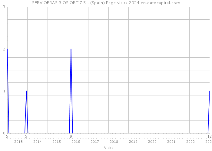 SERVIOBRAS RIOS ORTIZ SL. (Spain) Page visits 2024 