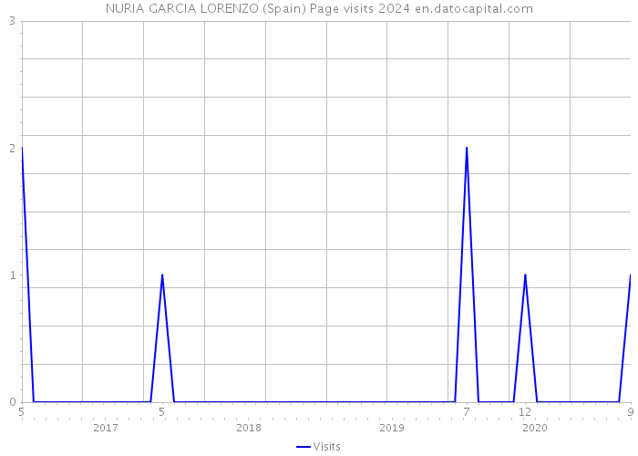 NURIA GARCIA LORENZO (Spain) Page visits 2024 