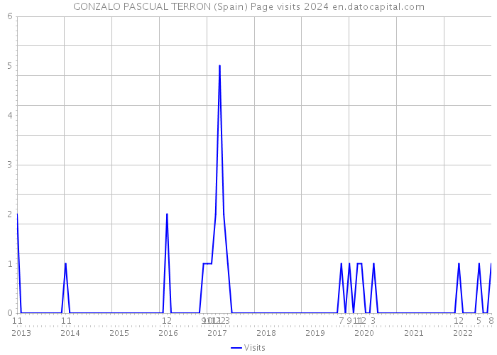 GONZALO PASCUAL TERRON (Spain) Page visits 2024 