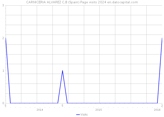 CARNICERIA ALVAREZ C.B (Spain) Page visits 2024 