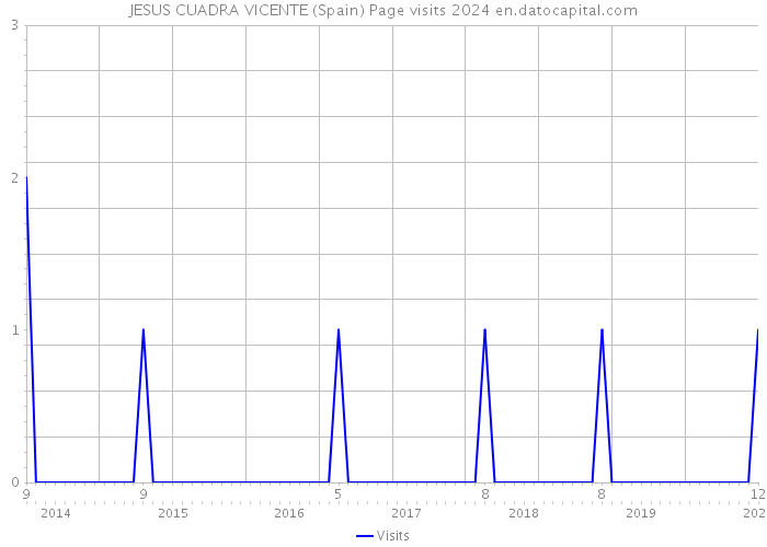 JESUS CUADRA VICENTE (Spain) Page visits 2024 