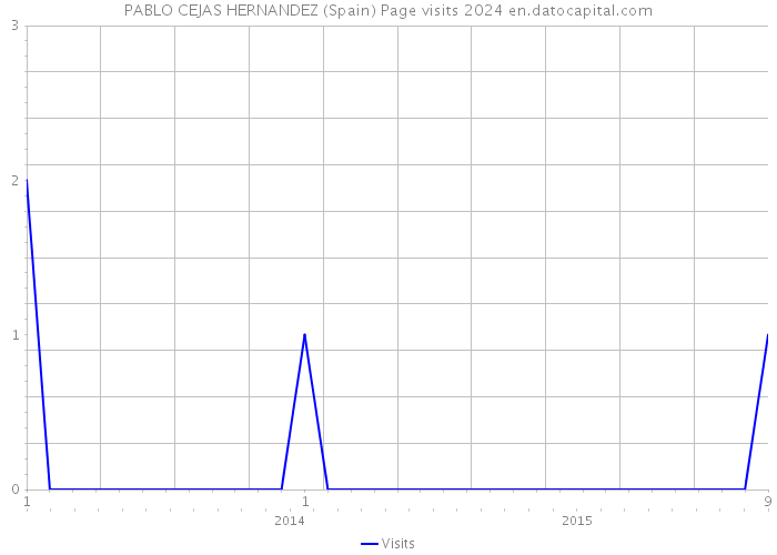 PABLO CEJAS HERNANDEZ (Spain) Page visits 2024 