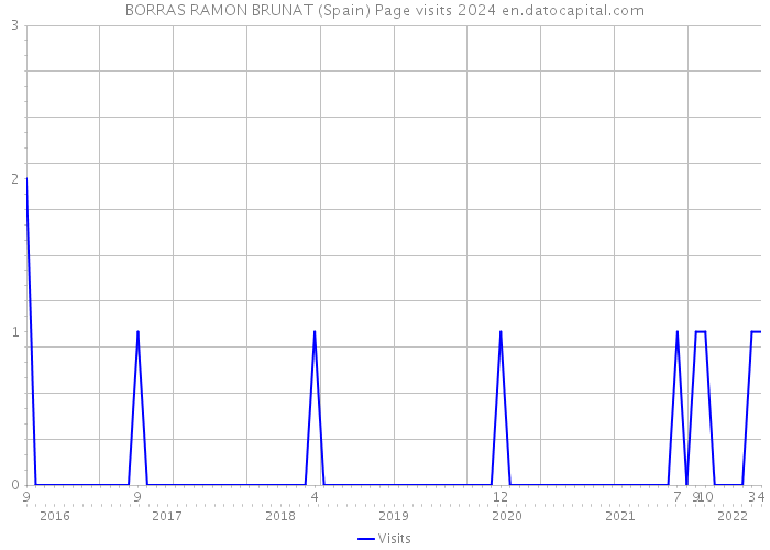BORRAS RAMON BRUNAT (Spain) Page visits 2024 