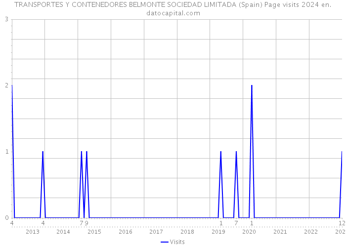 TRANSPORTES Y CONTENEDORES BELMONTE SOCIEDAD LIMITADA (Spain) Page visits 2024 
