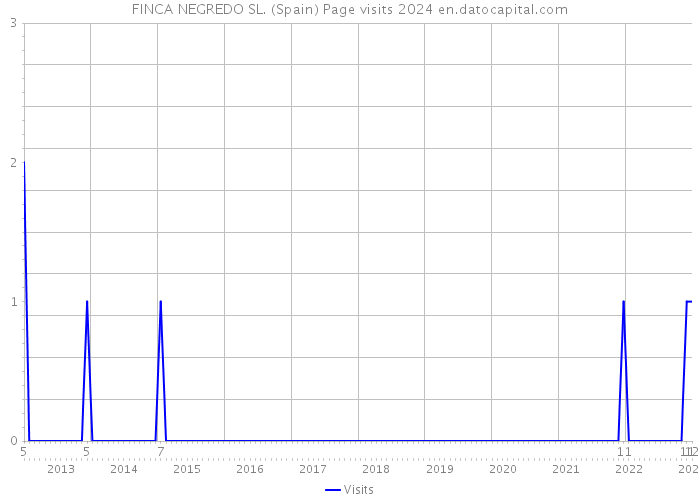 FINCA NEGREDO SL. (Spain) Page visits 2024 