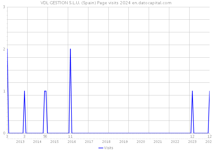 VDL GESTION S.L.U. (Spain) Page visits 2024 