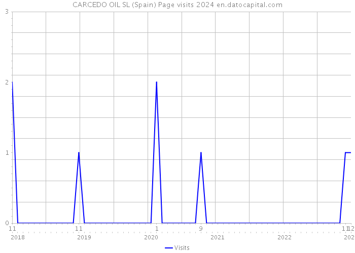 CARCEDO OIL SL (Spain) Page visits 2024 
