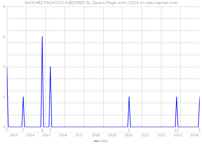 SANCHEZ PALACIOS ASESORES SL (Spain) Page visits 2024 