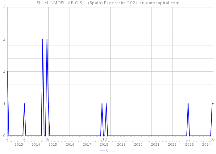 SLUM INMOBILIARIO S.L. (Spain) Page visits 2024 