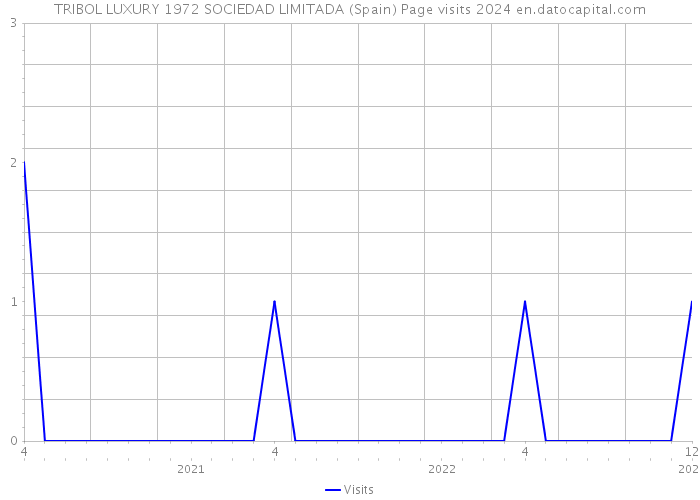 TRIBOL LUXURY 1972 SOCIEDAD LIMITADA (Spain) Page visits 2024 