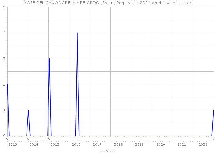 XOSE DEL CAÑO VARELA ABELARDO (Spain) Page visits 2024 