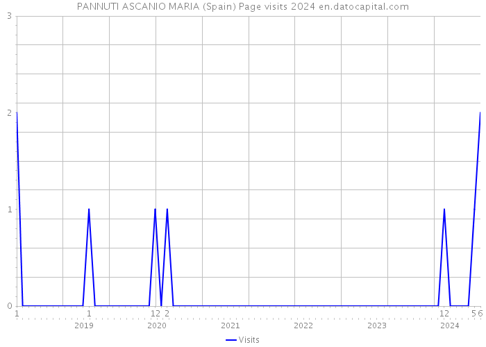 PANNUTI ASCANIO MARIA (Spain) Page visits 2024 