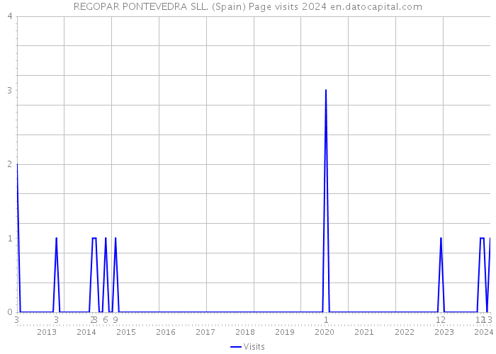 REGOPAR PONTEVEDRA SLL. (Spain) Page visits 2024 