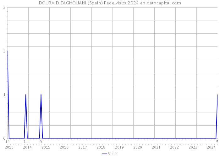 DOURAID ZAGHOUANI (Spain) Page visits 2024 