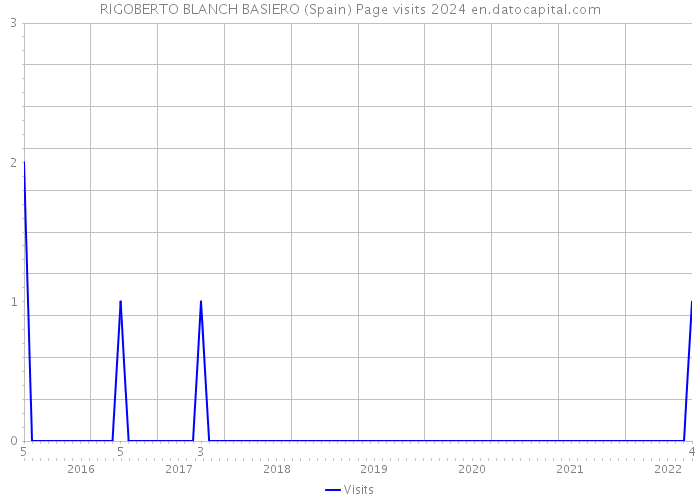 RIGOBERTO BLANCH BASIERO (Spain) Page visits 2024 