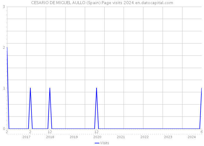 CESARIO DE MIGUEL AULLO (Spain) Page visits 2024 