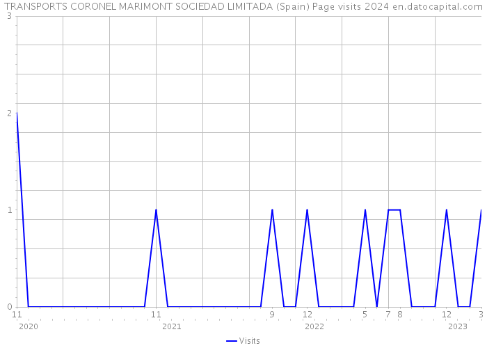 TRANSPORTS CORONEL MARIMONT SOCIEDAD LIMITADA (Spain) Page visits 2024 