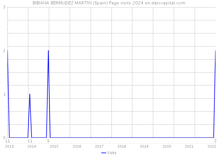 BIBIANA BERMUDEZ MARTIN (Spain) Page visits 2024 