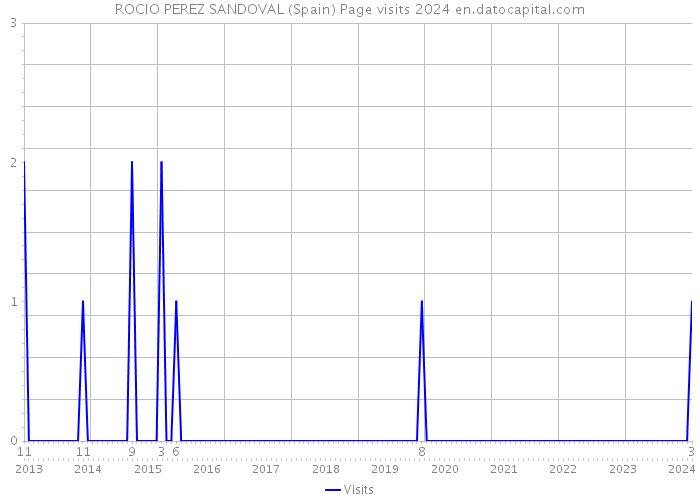 ROCIO PEREZ SANDOVAL (Spain) Page visits 2024 