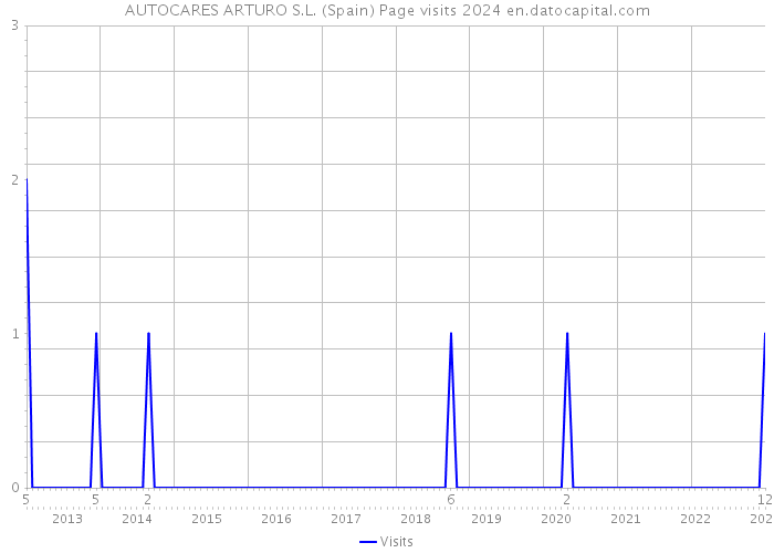 AUTOCARES ARTURO S.L. (Spain) Page visits 2024 