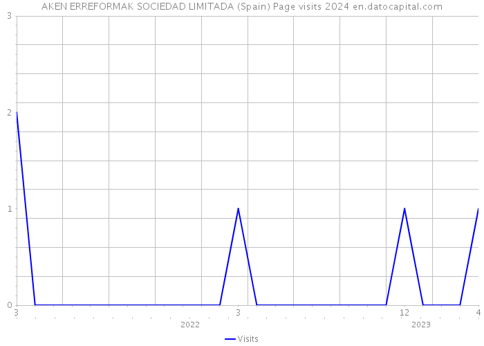 AKEN ERREFORMAK SOCIEDAD LIMITADA (Spain) Page visits 2024 