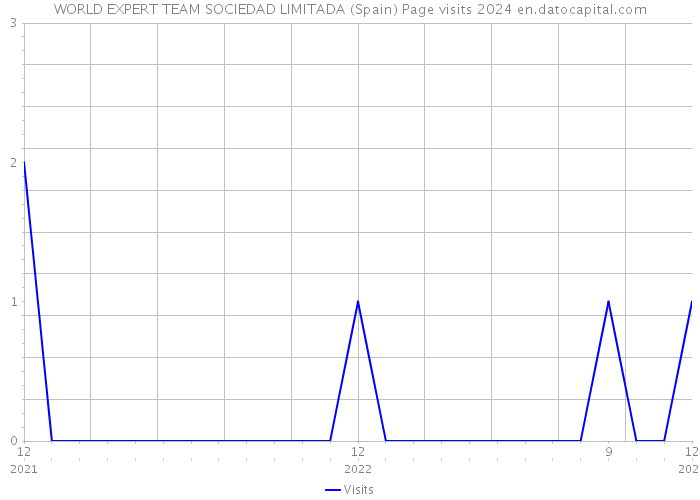 WORLD EXPERT TEAM SOCIEDAD LIMITADA (Spain) Page visits 2024 