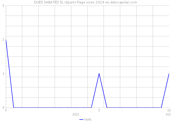 DUES SABATES SL (Spain) Page visits 2024 