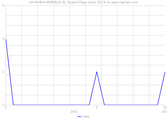 LAVANDA MORELLA SL (Spain) Page visits 2024 