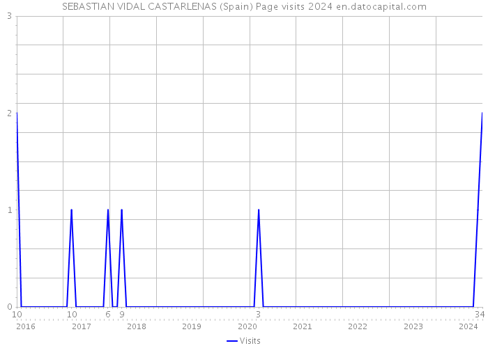 SEBASTIAN VIDAL CASTARLENAS (Spain) Page visits 2024 