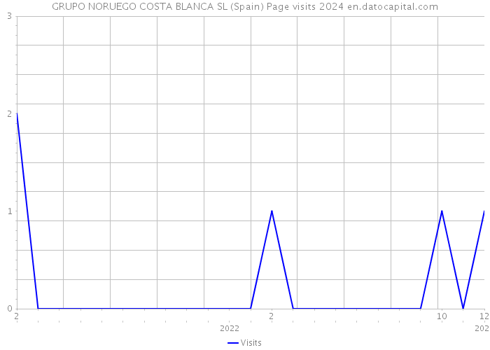 GRUPO NORUEGO COSTA BLANCA SL (Spain) Page visits 2024 
