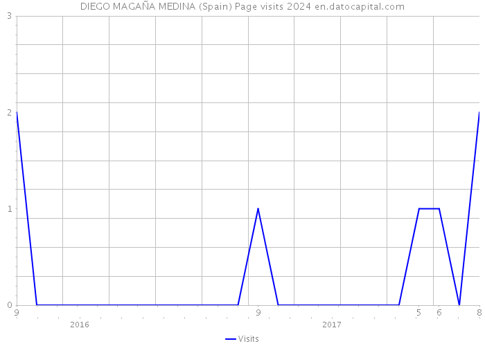 DIEGO MAGAÑA MEDINA (Spain) Page visits 2024 