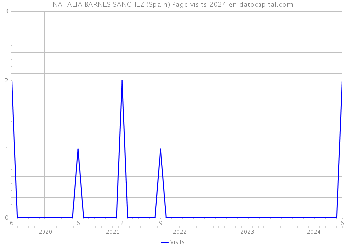 NATALIA BARNES SANCHEZ (Spain) Page visits 2024 