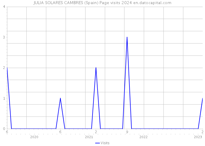 JULIA SOLARES CAMBRES (Spain) Page visits 2024 