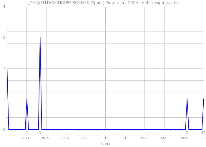 JOAQUIN DOMINGUEZ BORDAS (Spain) Page visits 2024 