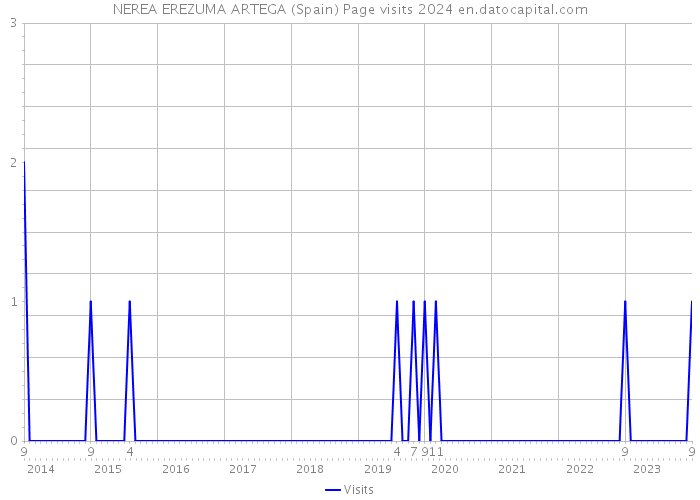 NEREA EREZUMA ARTEGA (Spain) Page visits 2024 