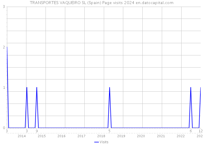 TRANSPORTES VAQUEIRO SL (Spain) Page visits 2024 