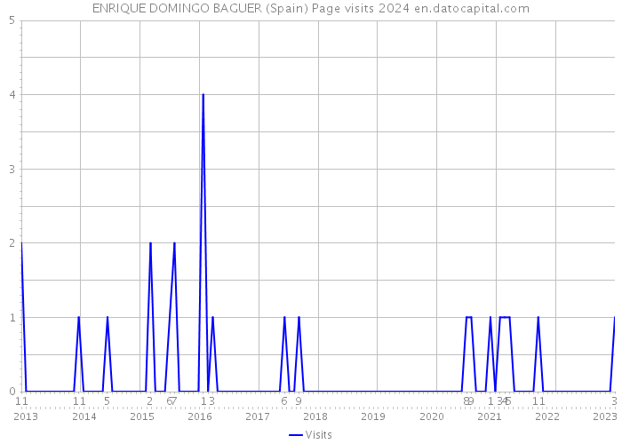 ENRIQUE DOMINGO BAGUER (Spain) Page visits 2024 